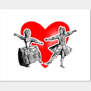 Couple lovers dancing Posters and Art